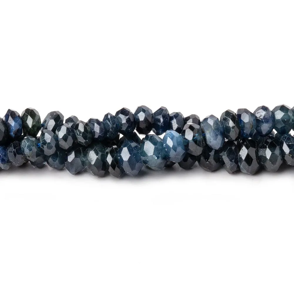 1.5-4.5mm Blue Sapphire Faceted Rondelle Beads 16 inch 224 pieces