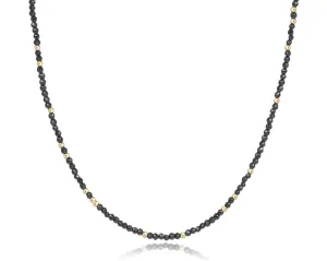 15" Choker Hope Unwritten Gemstone - Faceted Hematite