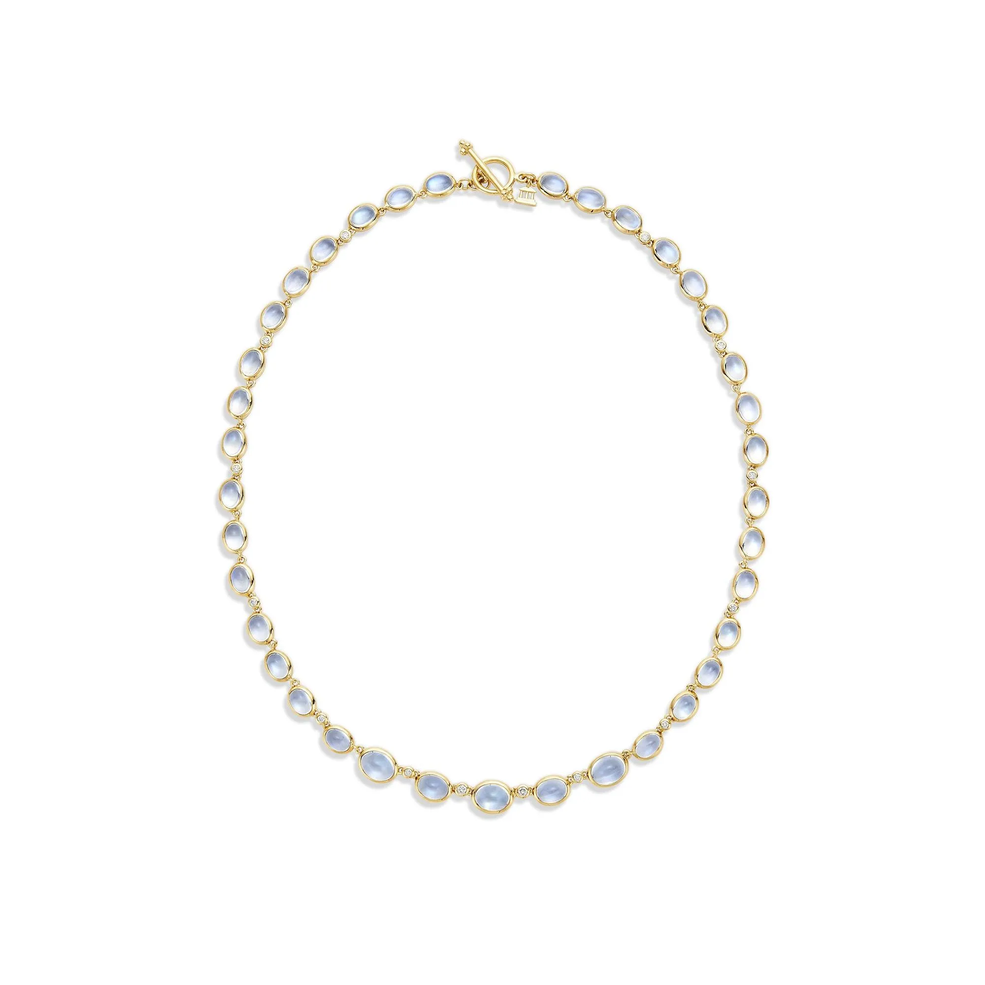 18K Blue Moon Eternity Necklace