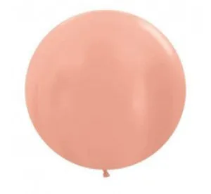 60cm Jumbo Round Balloon - Rose Gold