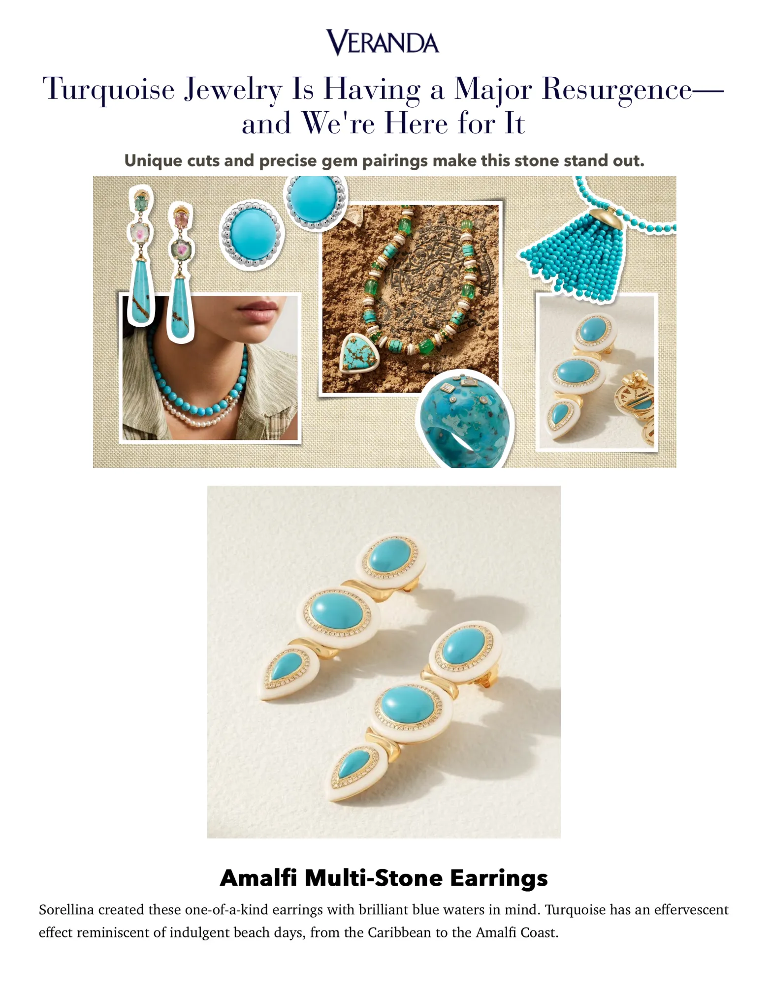 Amalfi Earrings in Turquoise