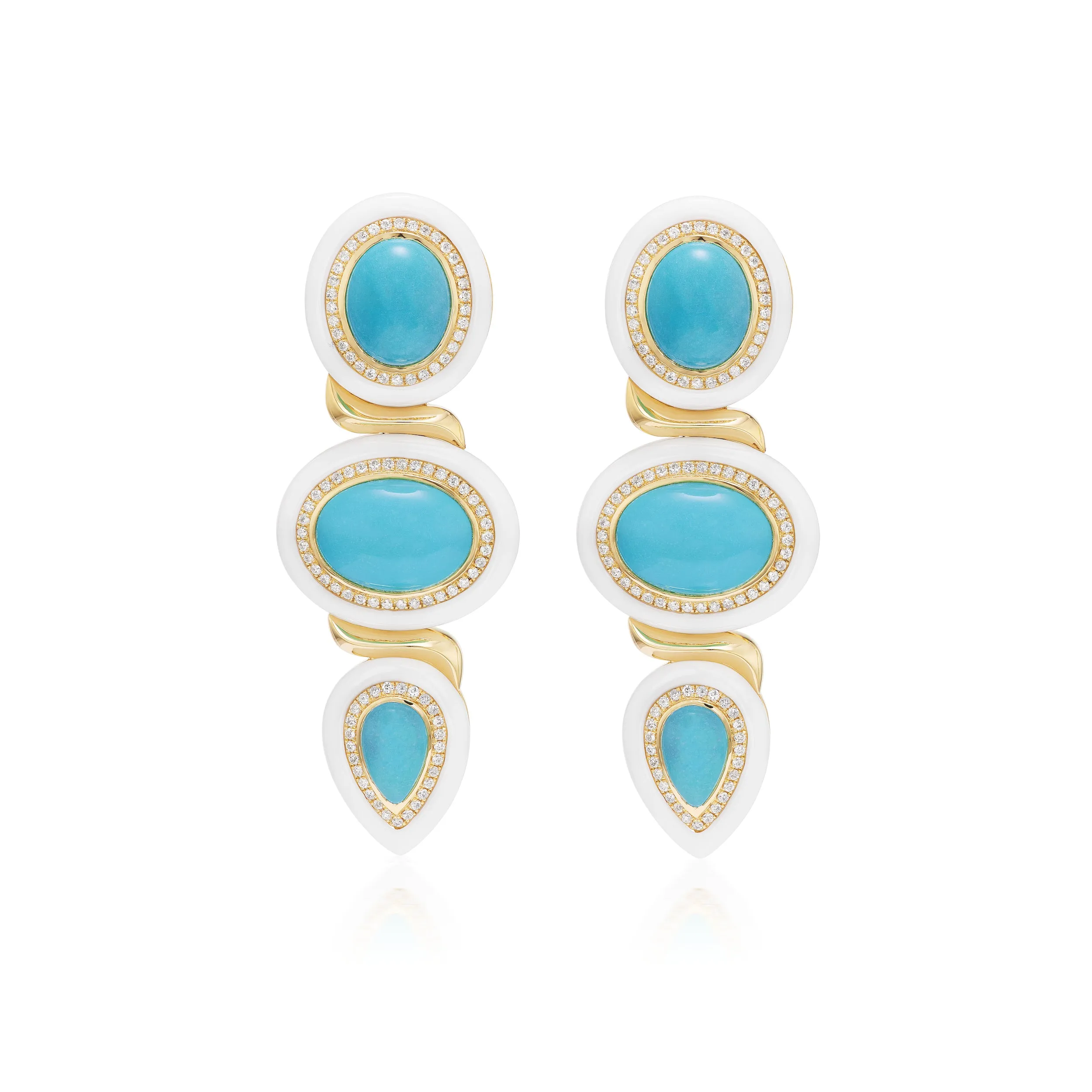 Amalfi Earrings in Turquoise