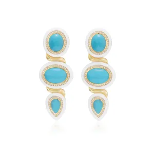 Amalfi Earrings in Turquoise