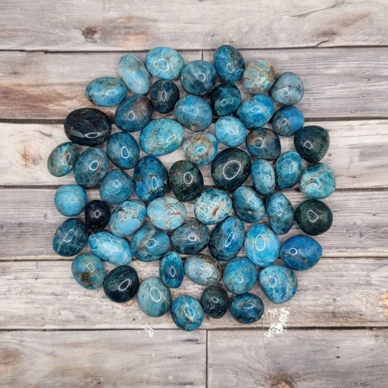 Apatite Gemstone Tumble Stone Single pc