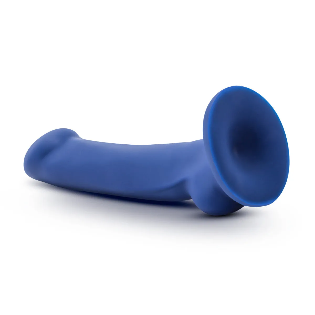 Avant By Blush® | Ergo Mini Indigo D10: Artisan 7 Inch Thin Dildo with Suction Cup Base - Elegantly Made with Smooth Ultrasilk® Purio™ Silicone