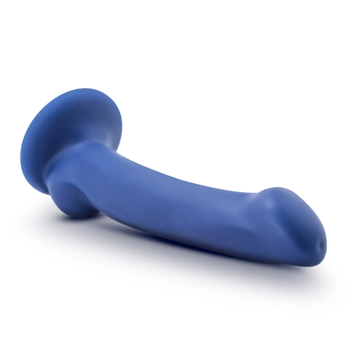 Avant By Blush® | Ergo Mini Indigo D10: Artisan 7 Inch Thin Dildo with Suction Cup Base - Elegantly Made with Smooth Ultrasilk® Purio™ Silicone