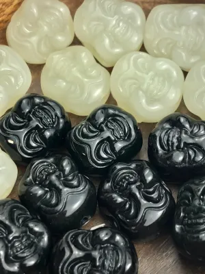 Buddha Head Jade Beads Sku#M733