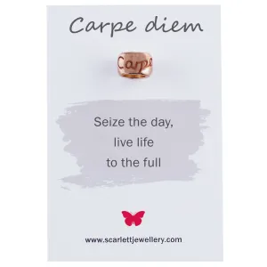 Carpè Diem Rose Gold Mojo Charm Bead