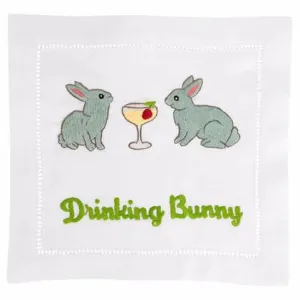 Cocktail Napkin Drinking Bunny