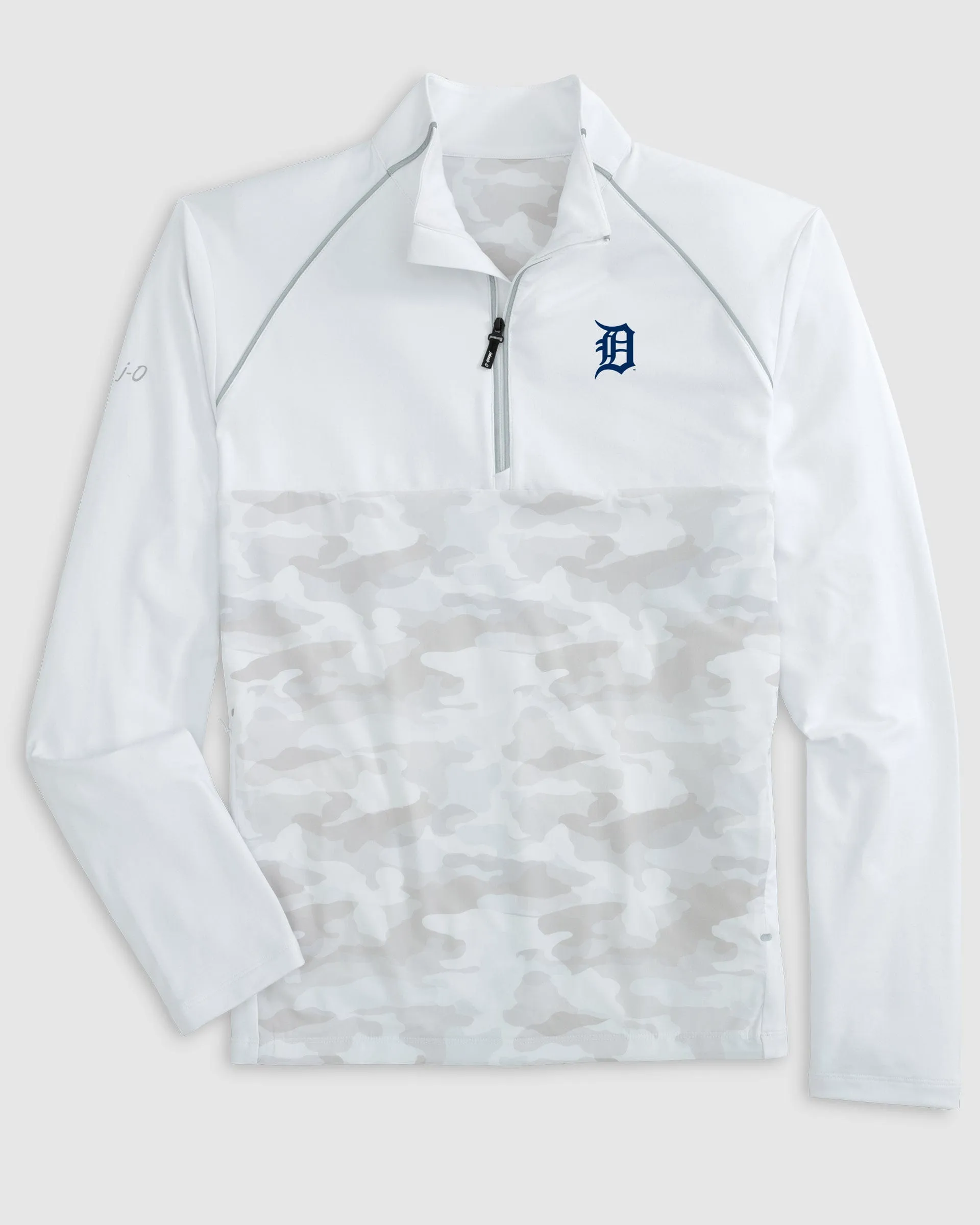 Detroit Tigers Keiser Camo Mixed Media 1/4 Zip