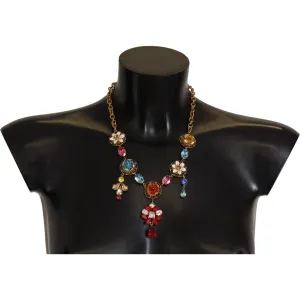 Dolce & Gabbana Elegant Floral Statement Necklace