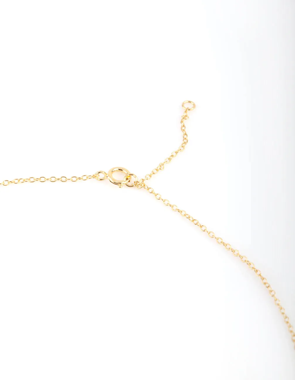 Gold Plated Sterling Silver Micro Heart Necklace