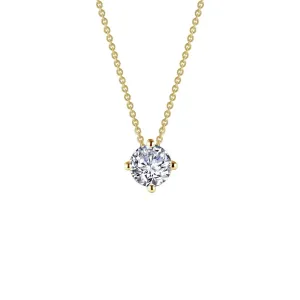 Lafonn Simulated Diamond 1.50ct East West Prong Solitaire Necklace N0175CLG