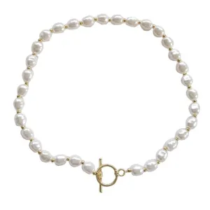 Pearl Choker Necklace Faux Pearl Necklace