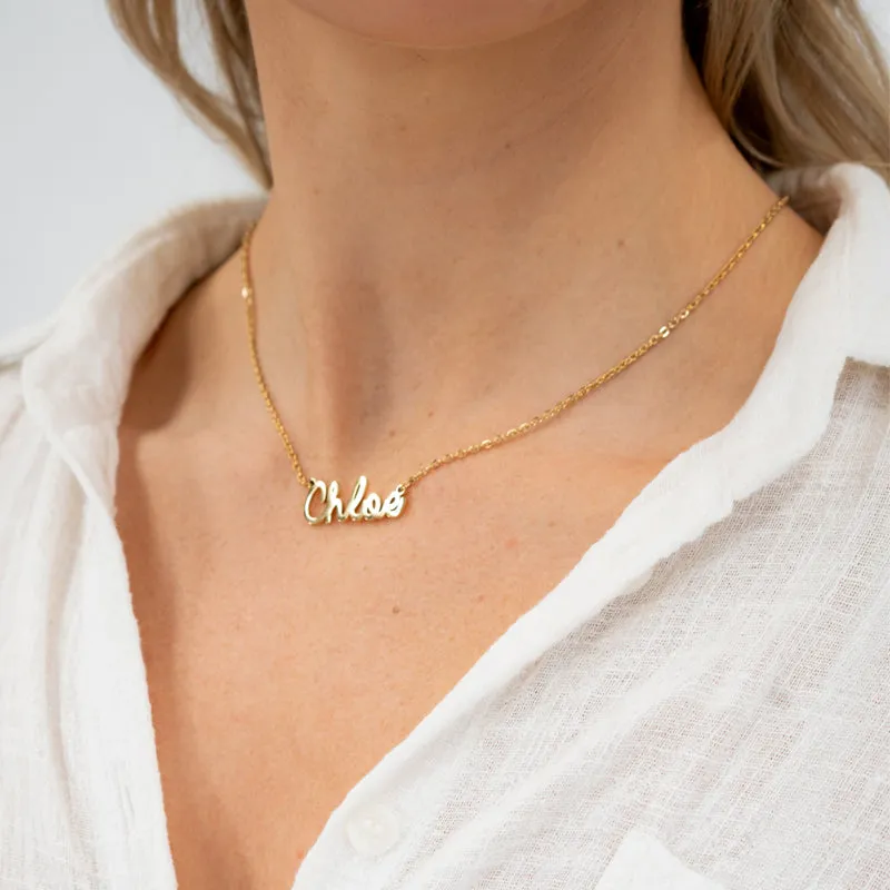 Personalized Cursive Name Necklace