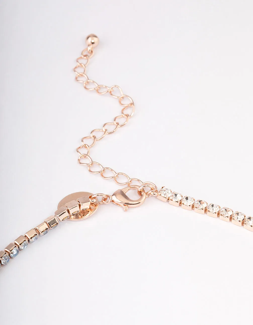 Rose Gold Layered Y-Shaped Necklace