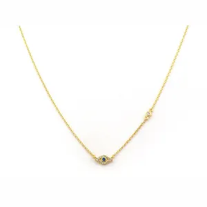 TAI Mini Evil Eye Pendant Necklace- Gold